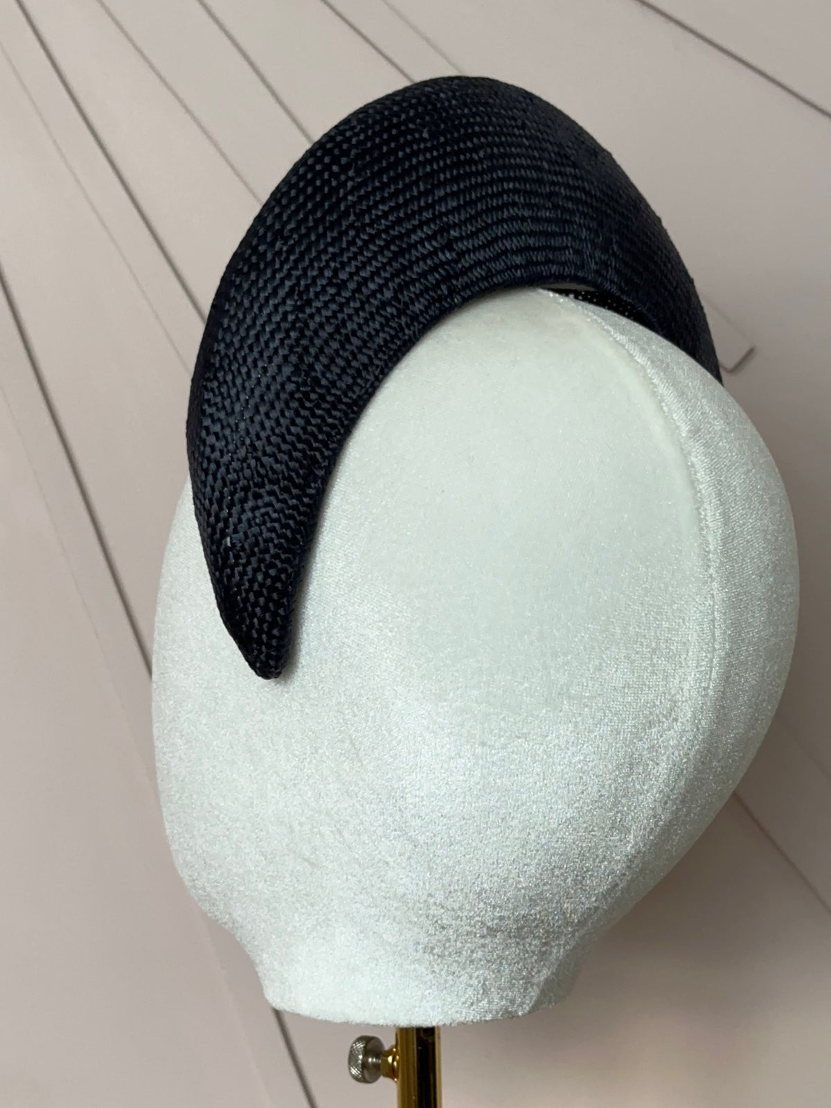The Claire Halo Headpiece in French Navy
