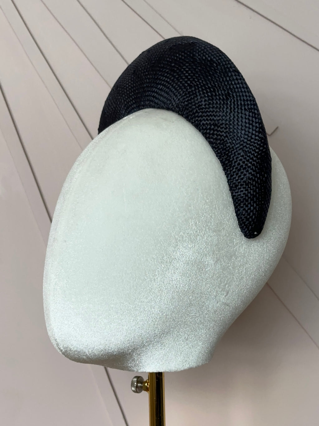 The Claire Halo Headpiece in French Navy