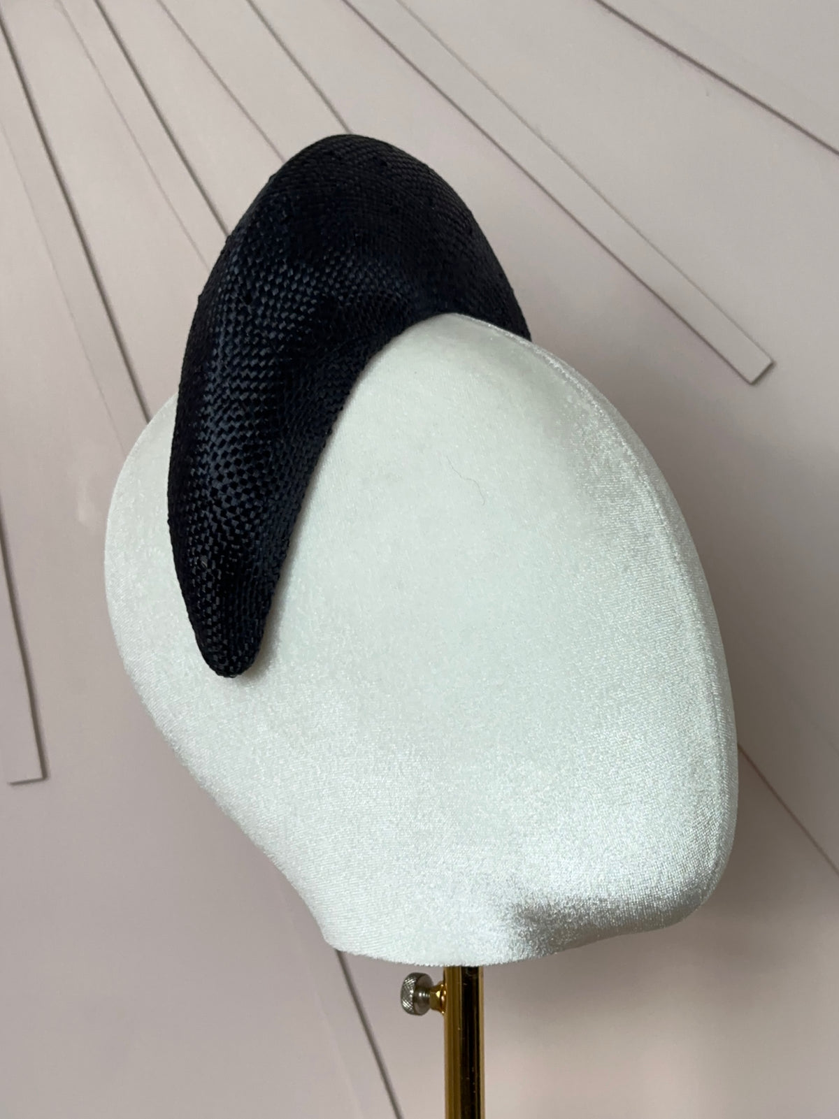 The Claire Halo Headpiece in French Navy