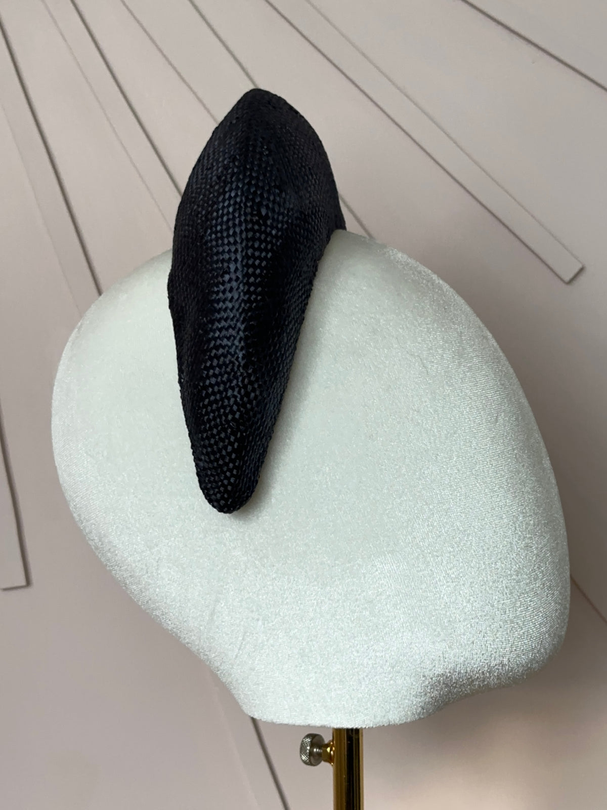 The Claire Halo Headpiece in French Navy