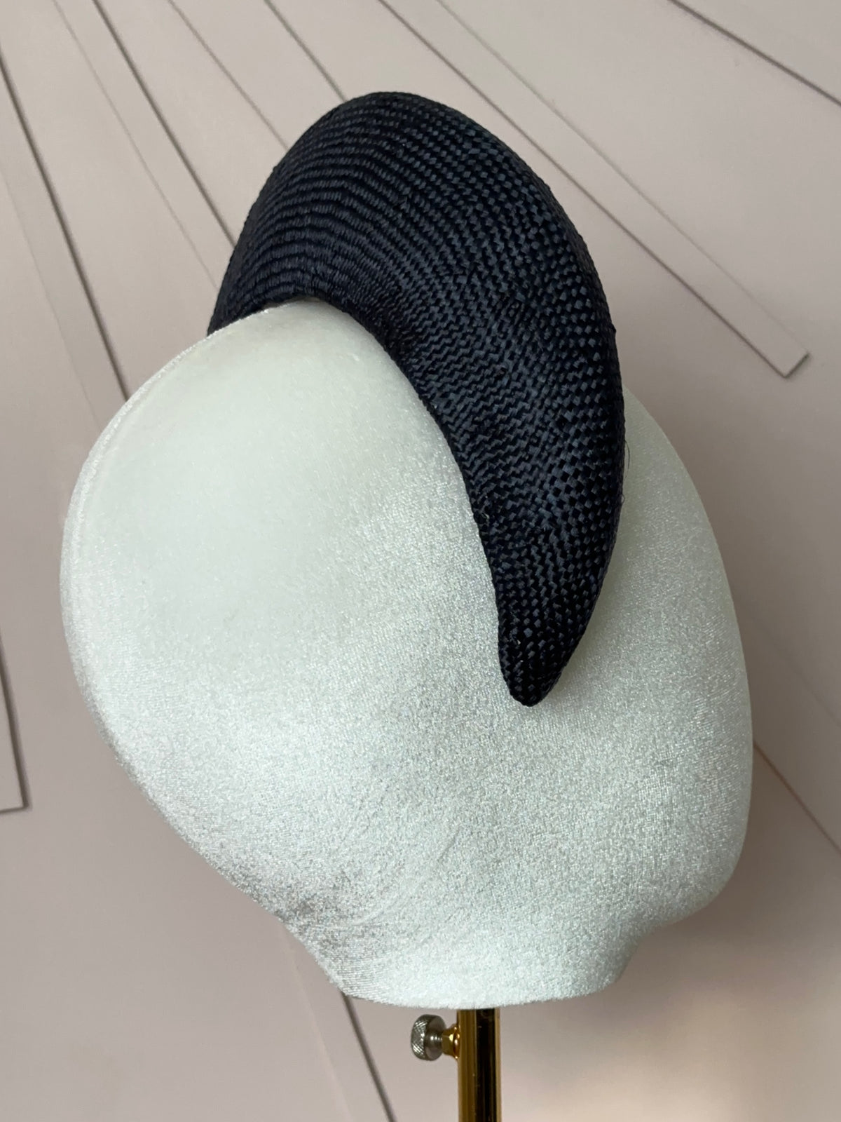The Claire Halo Headpiece in French Navy
