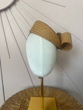 1960s Inspired Sculptural Straw Cocktail Hat