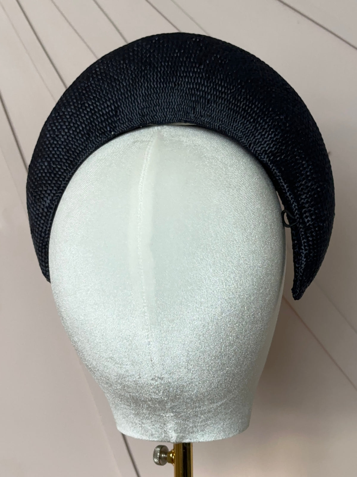 The Claire Halo Headpiece in French Navy