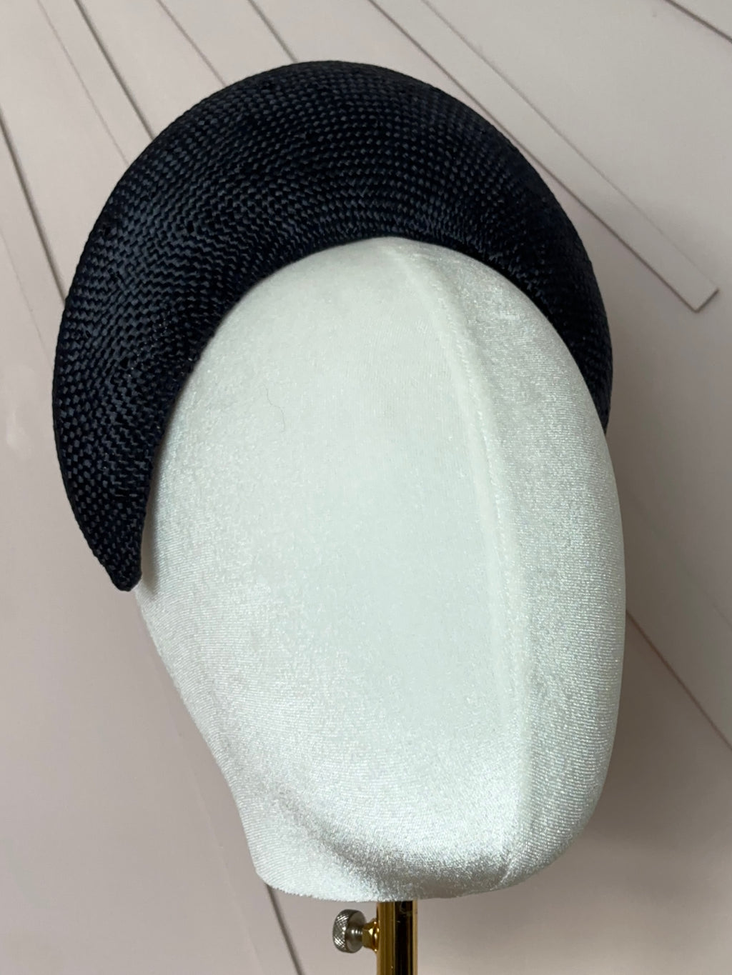 The Claire Halo Headpiece in French Navy