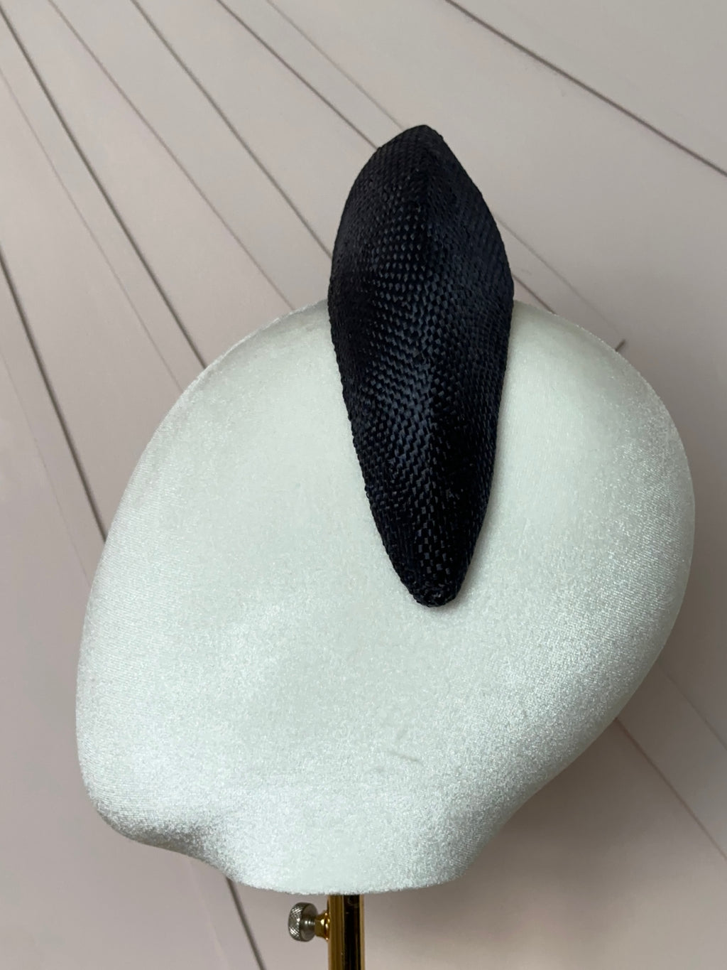 The Claire Halo Headpiece in French Navy