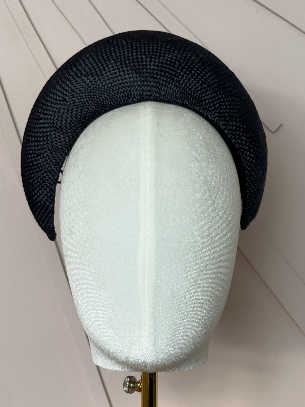The Claire Halo Headpiece in French Navy