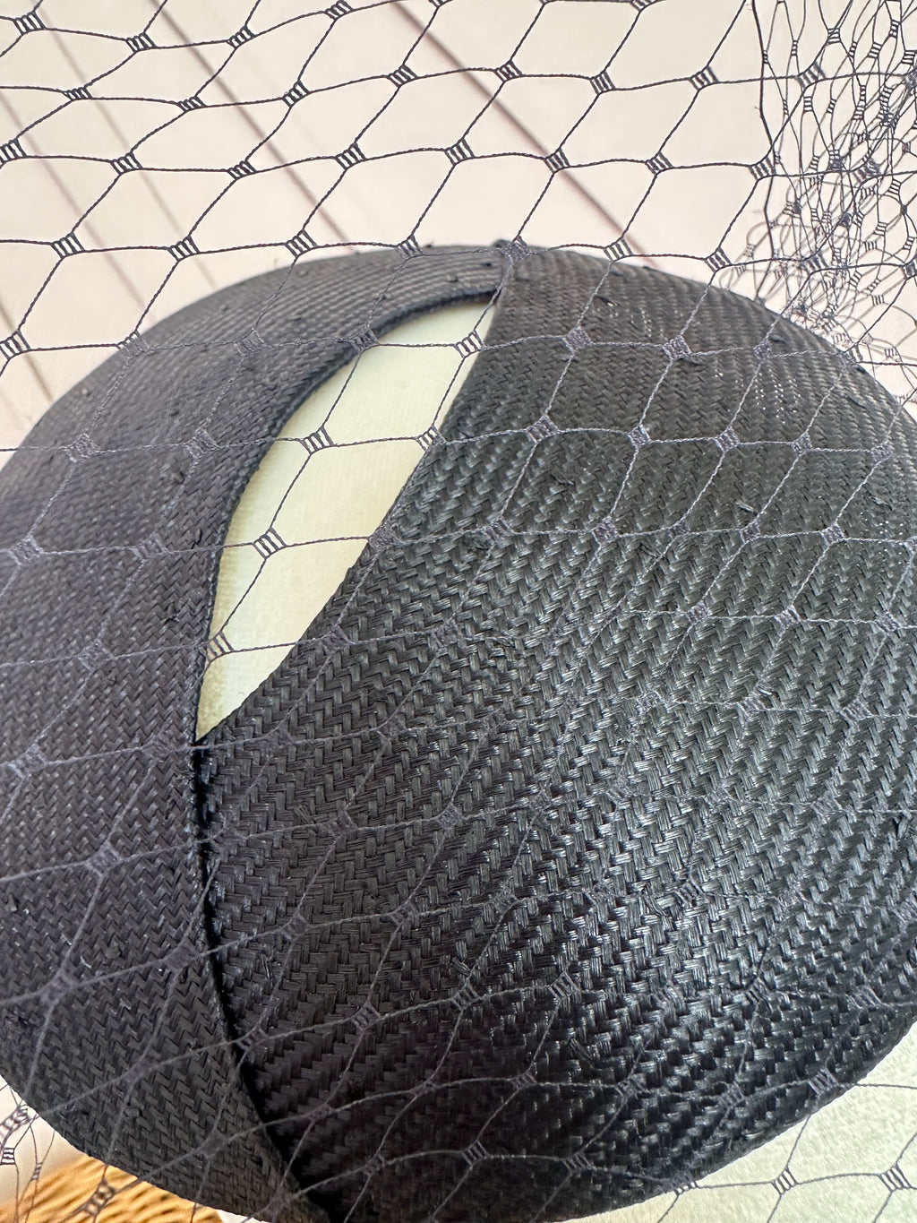 French Navy Veiled Cocktail Hat